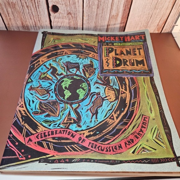 Mickey‎ Hart Planet Drum Book Celebration of Percussion and Rhythm - Picture 1 of 2